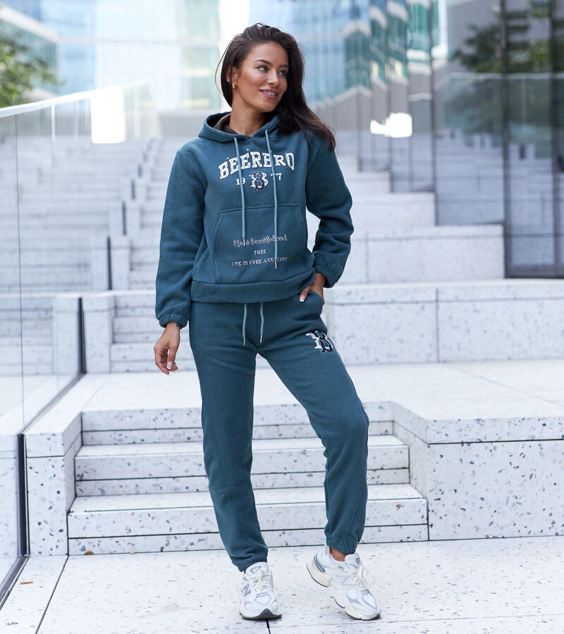 Zöld polár melegítő szett Beerbro