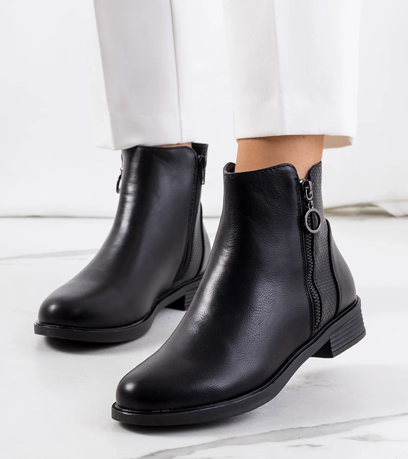 Fekete Lakeshore bokacsizma