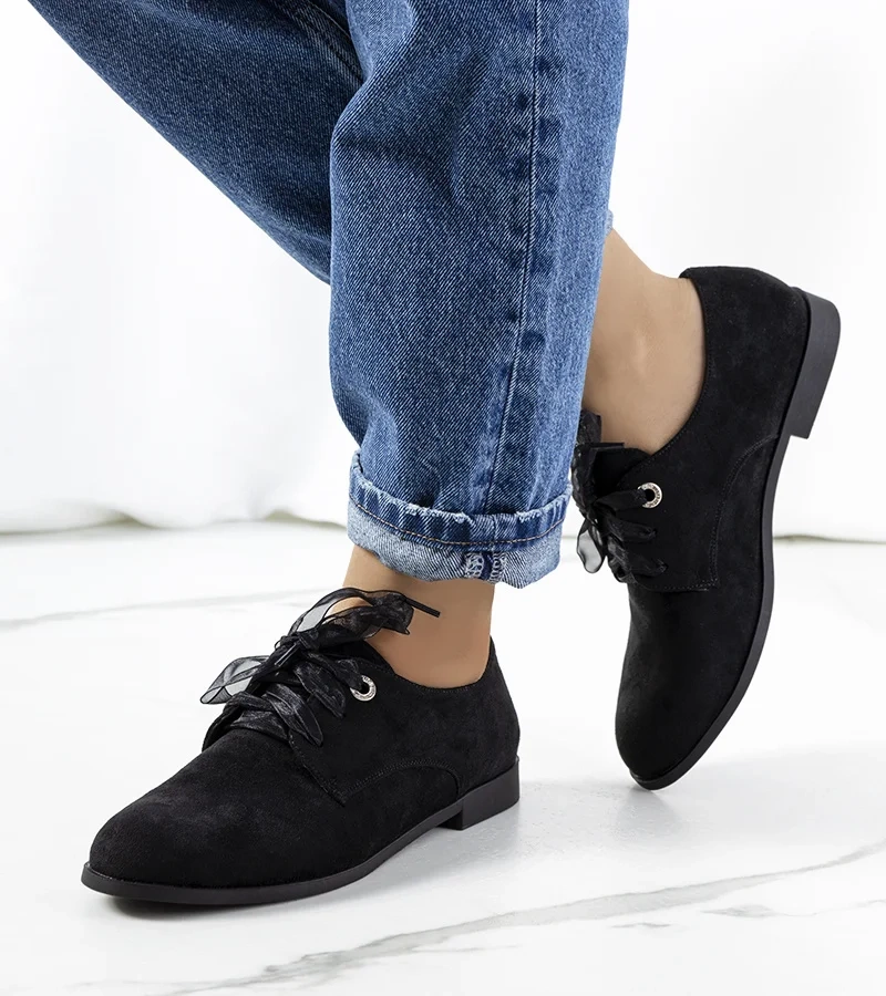 Fekete Ename félcipők