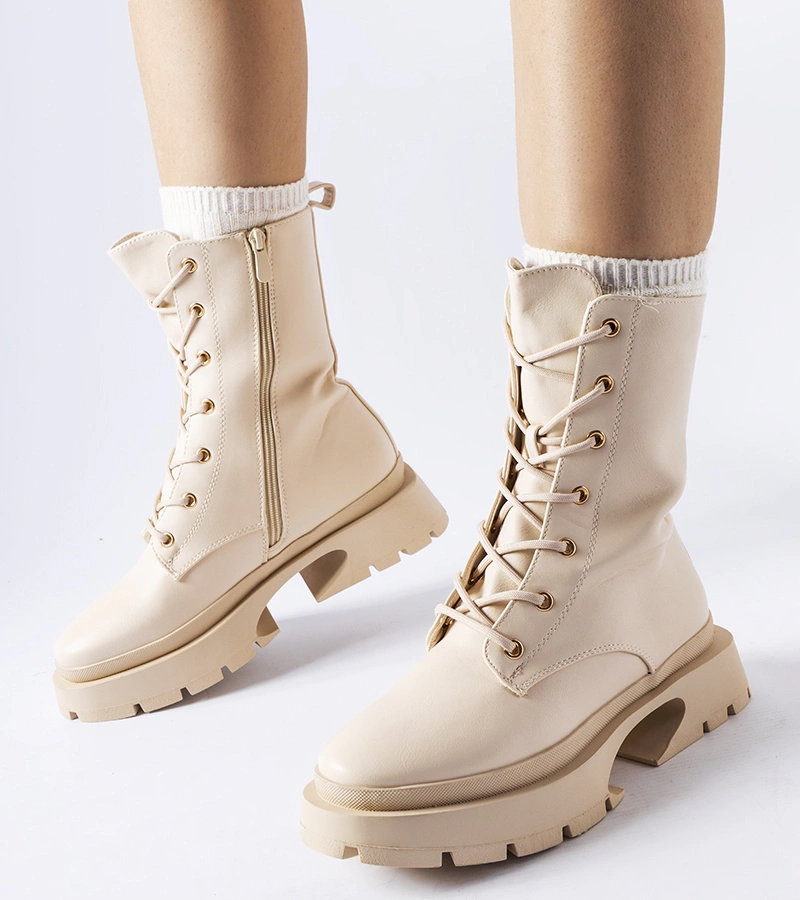 Aeroporto meleg bézs csizma