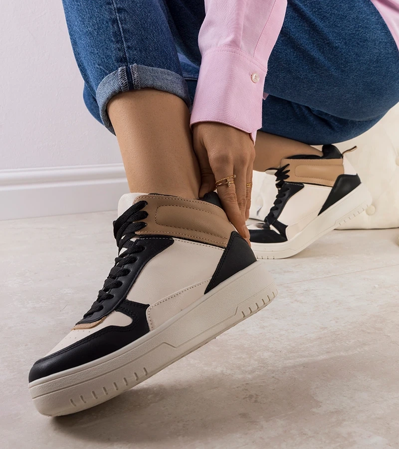 Fekete bokacipők Adite