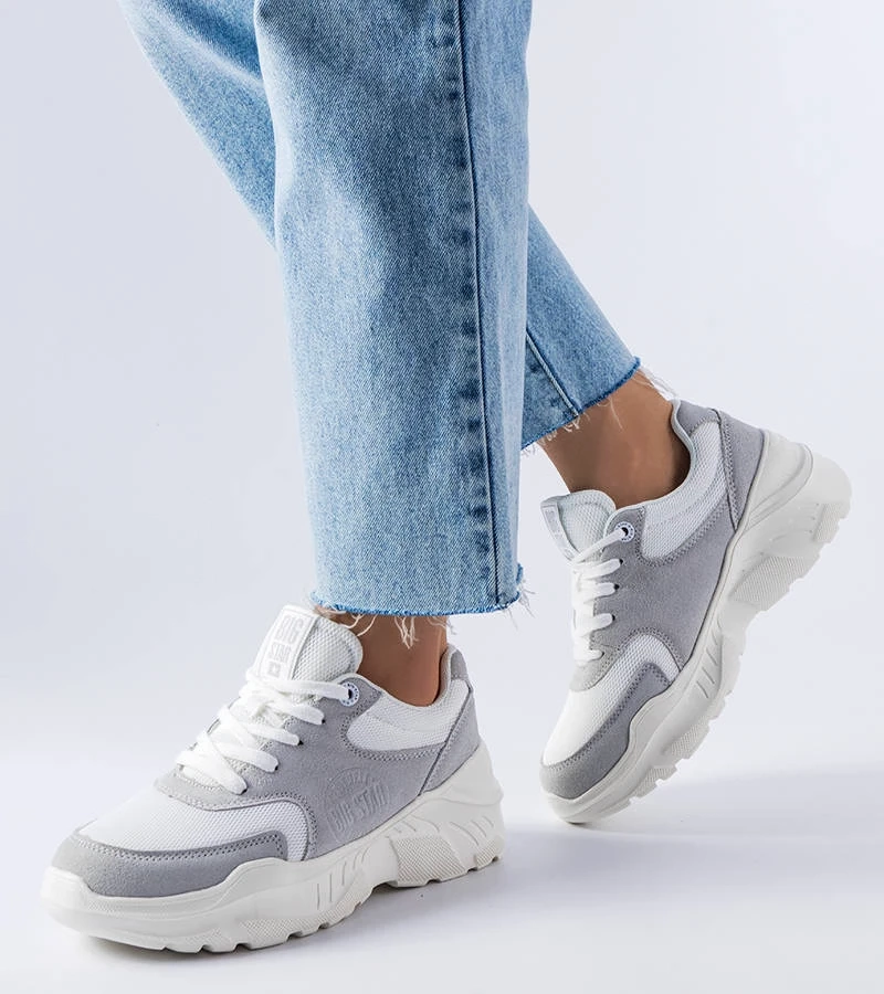 Fehér-szürke Big Star JJ274A112 tornacipők