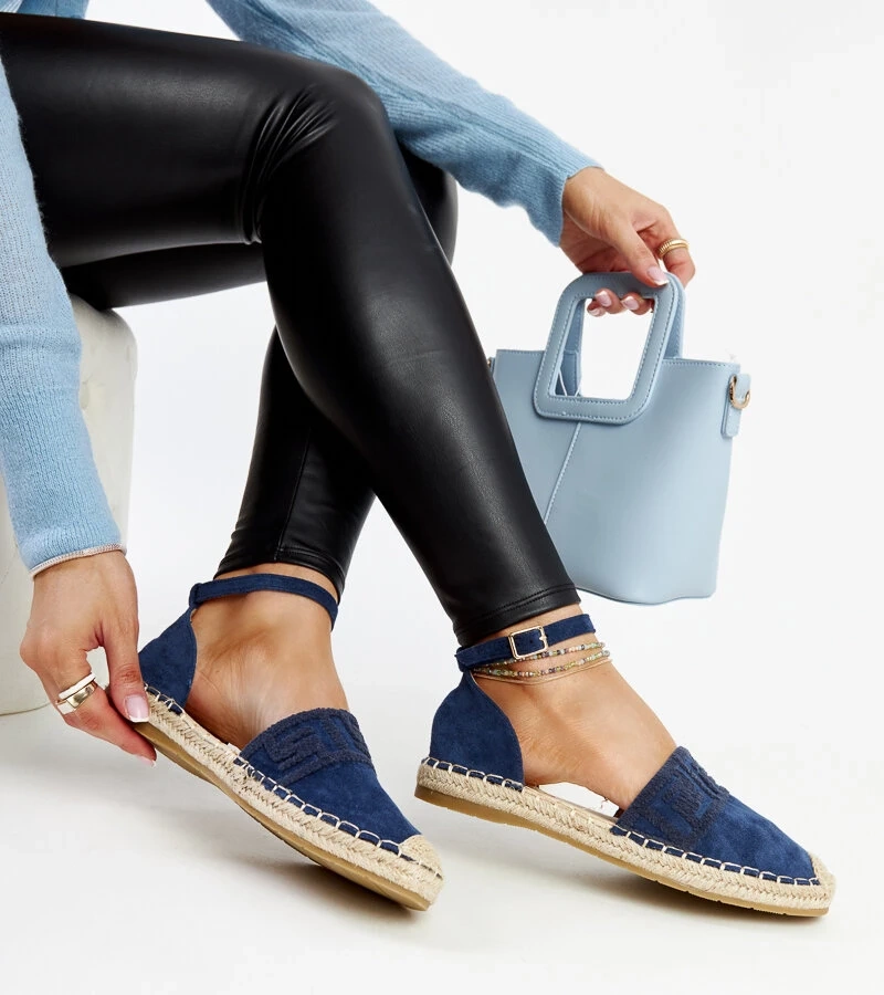 Aydan díszített barna espadrille