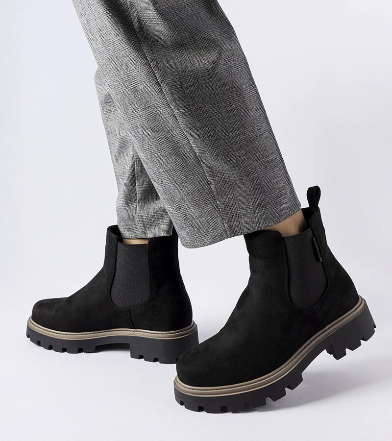 Fekete bokacsizma melegített Big Star MM274372