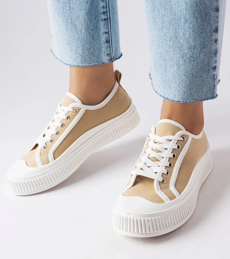 Alfianello bézs platformos tornacipők