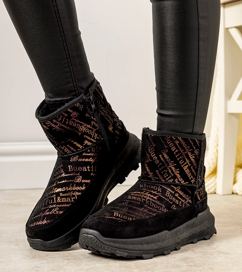 Fekete-arany női hótaposó Crescent