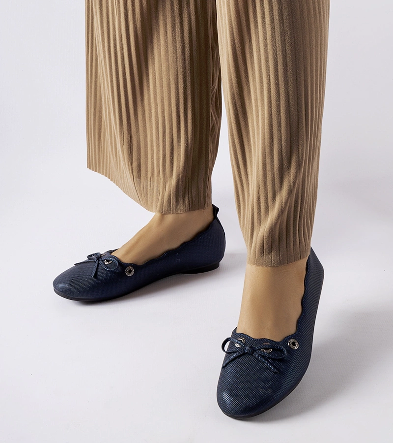 Toft sötétkék balerinák