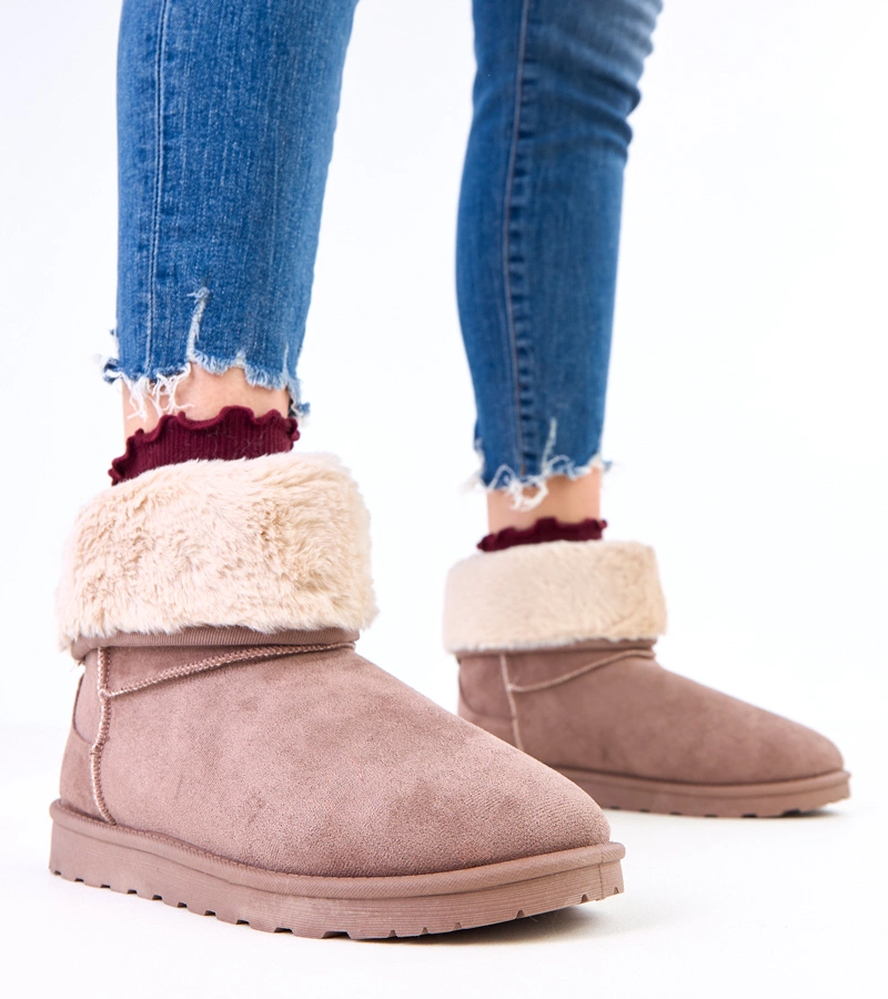 Barna platformos szőrmés hótaposó Meggi