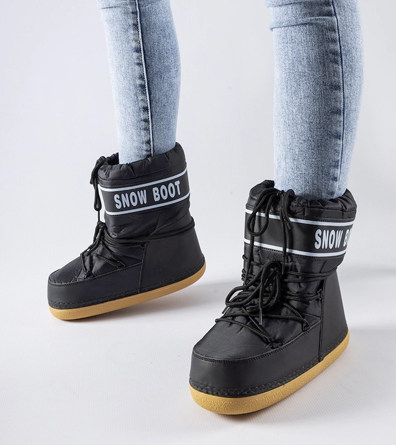 Fekete könnyű melegített hócsizma Reynolds