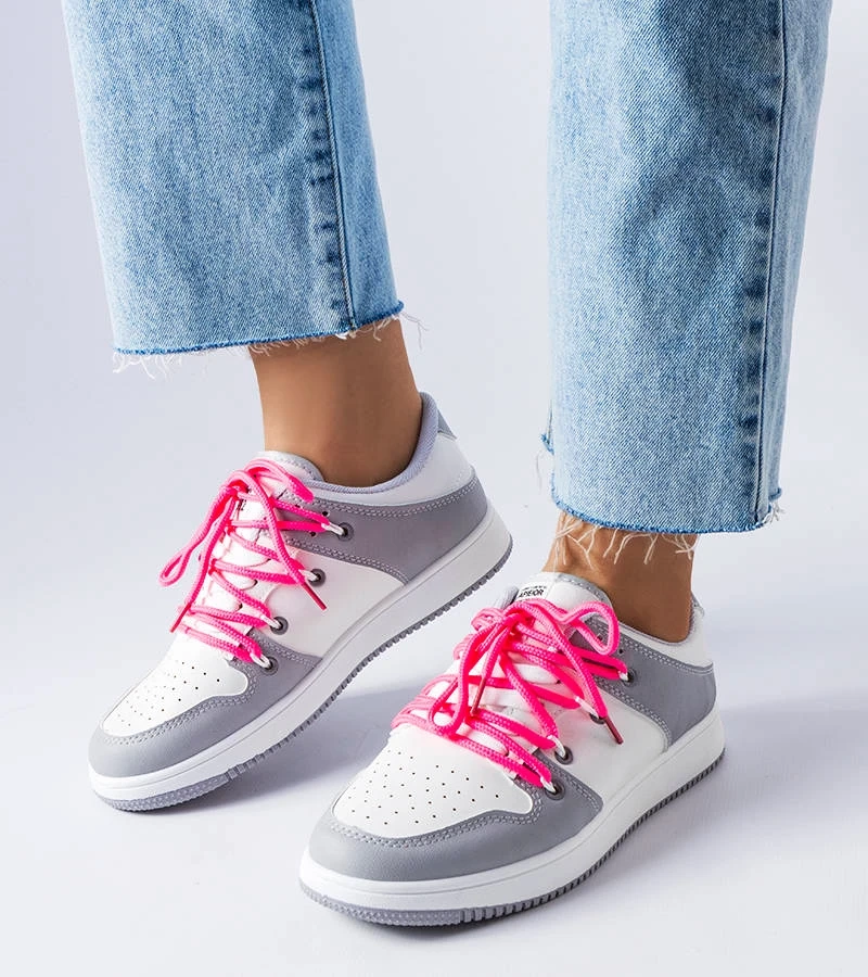 Fehér retró tornacipők Shari