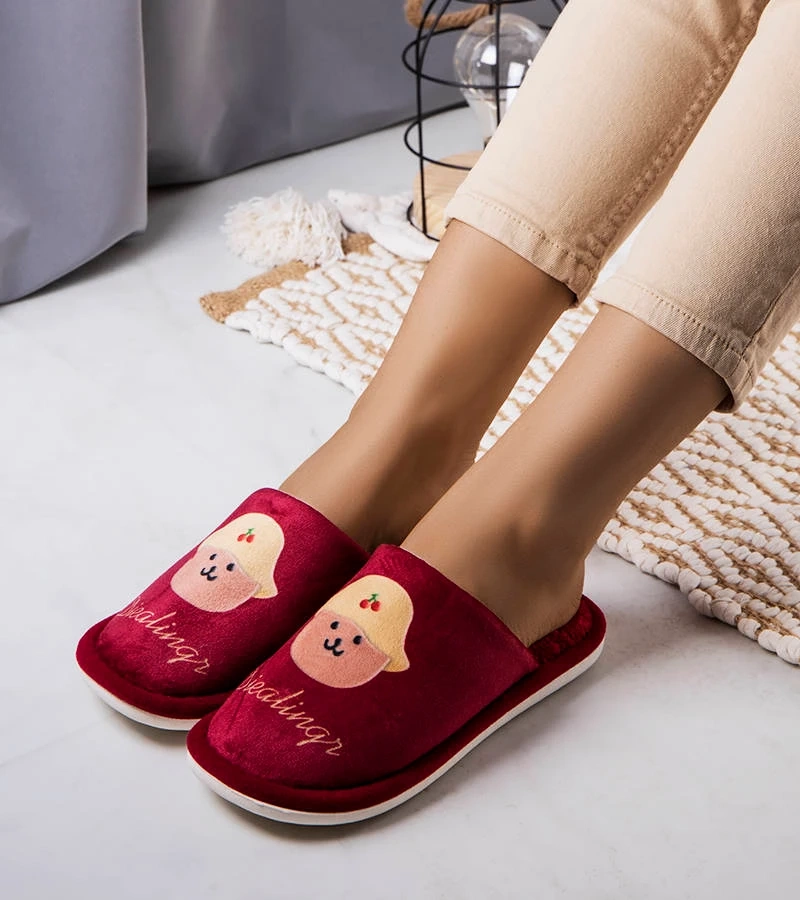 Piros puha papucs Diealings